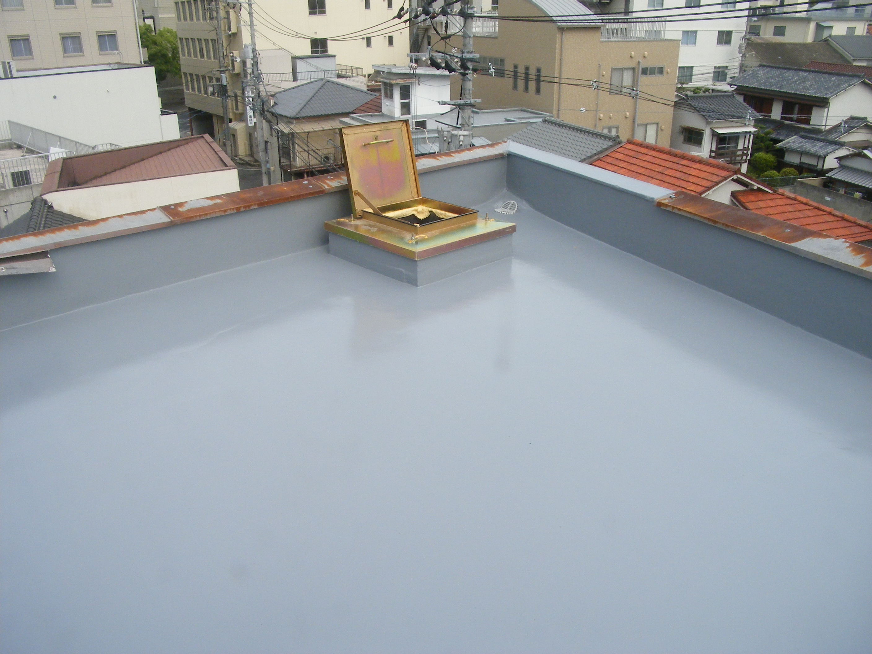 屋上塗膜防水　完成